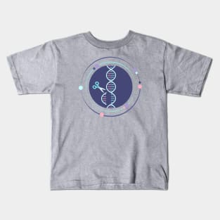 Gene editing synthetic biology design Kids T-Shirt